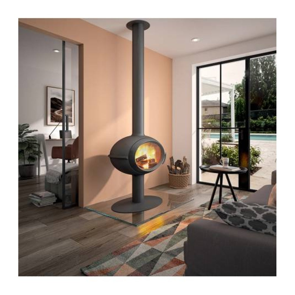 Poêle à bois BRIO sur pied – INVICTA